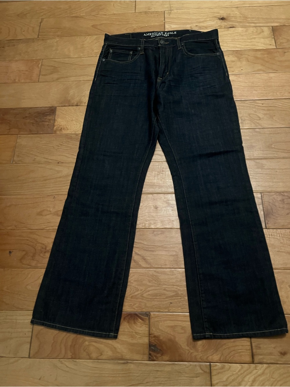 American Eagle Outfitters Men’s Dark Indigo Bootcut Jeans 33 x 32